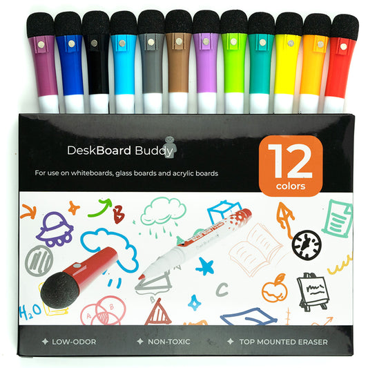 Dry Erase Markers for White Whiteboards - 12 Pack